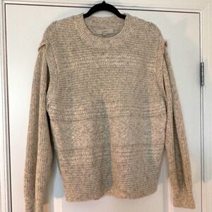 LAST CHANCE 11/21!  LOFT Heather cream sweater